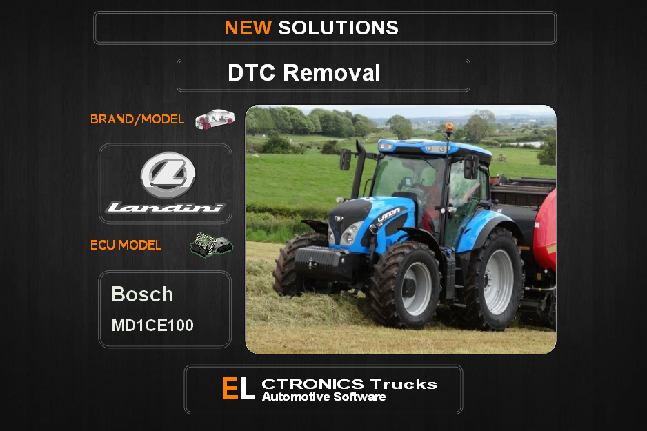 DTC OFF Landini Bosch MD1CE100 Electronics Trucks Automotive software