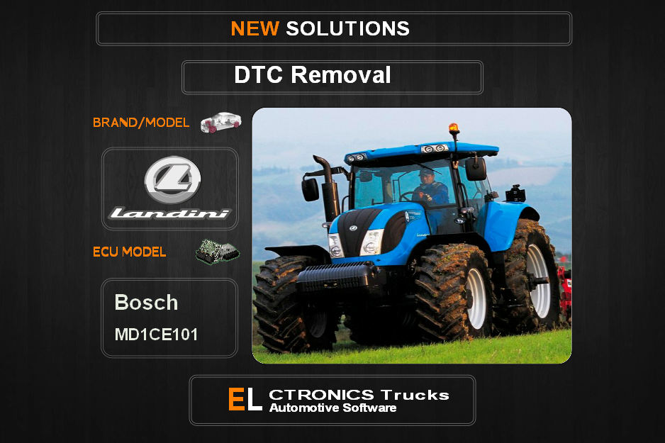 DTC OFF Landini Bosch MD1CE101 Electronics Trucks Automotive software