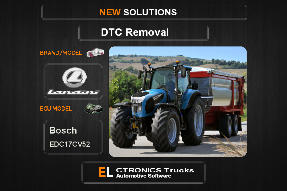 DTC OFF Landini Bosch EDC17CV52 Electronics Trucks Automotive software