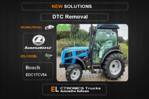 DTC OFF Landini Bosch EDC17CV54 Electronics Trucks Automotive software