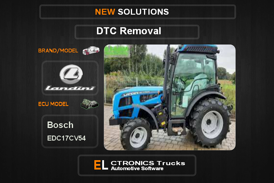 DTC OFF Landini Bosch EDC17CV54 Electronics Trucks Automotive software