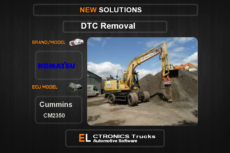 DTC OFF Komatsu Cummins CM2350 Electronics Trucks Automotive software