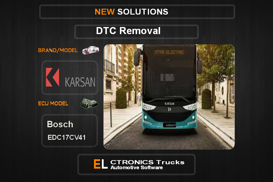 DTC OFF Karsan Bosch EDC17CV41 Electronics Trucks Automotive software
