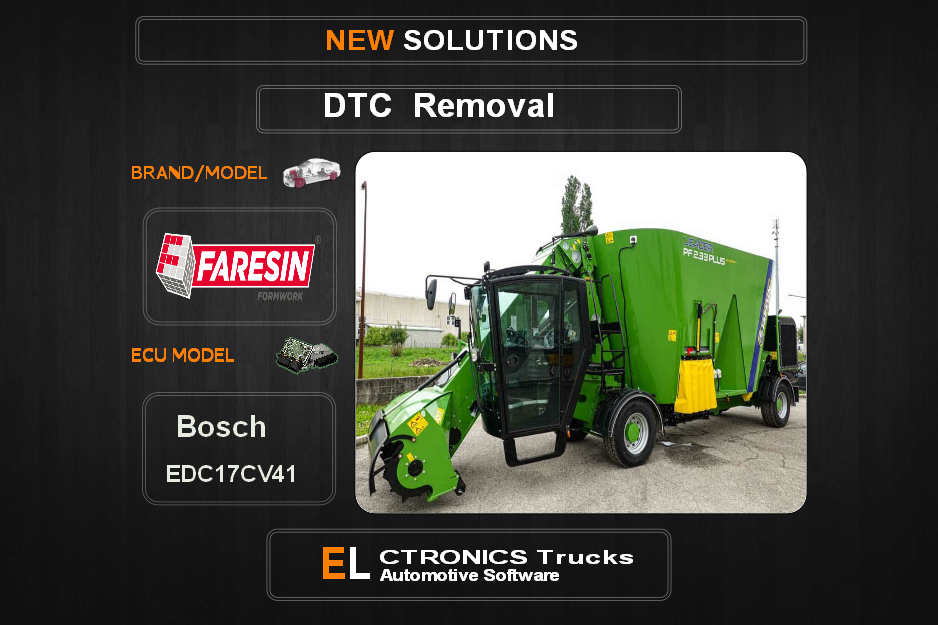 DTC OFF Faresin Bosch EDC17CV41 Electronics Trucks Automotive software