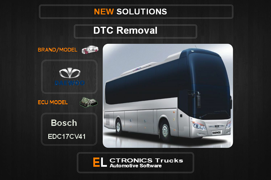 DTC OFF Daewoo Bosch EDC17CV41 Electronics Trucks Automotive software