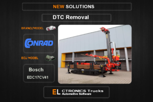 DTC OFF Conrad Bosch EDC17CV41 Electronics Trucks Automotive software