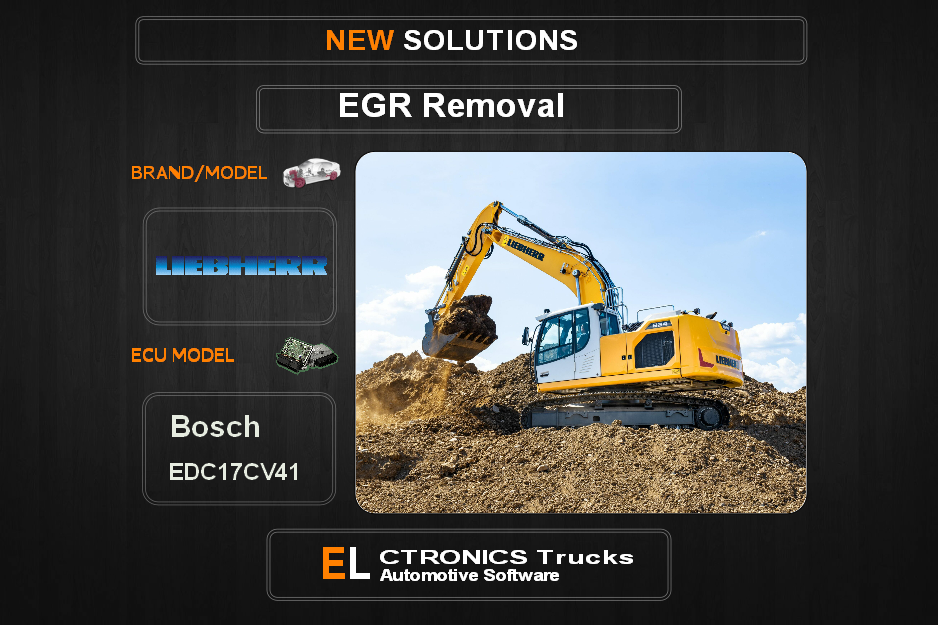 EGR Off Liebherr Bosch EDC17CV41 Electronics Trucks Automotive Software