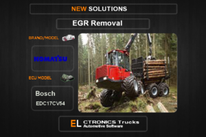 EGR Off Komatsu Bosch EDC17CV54 Electronics Trucks Automotive Software