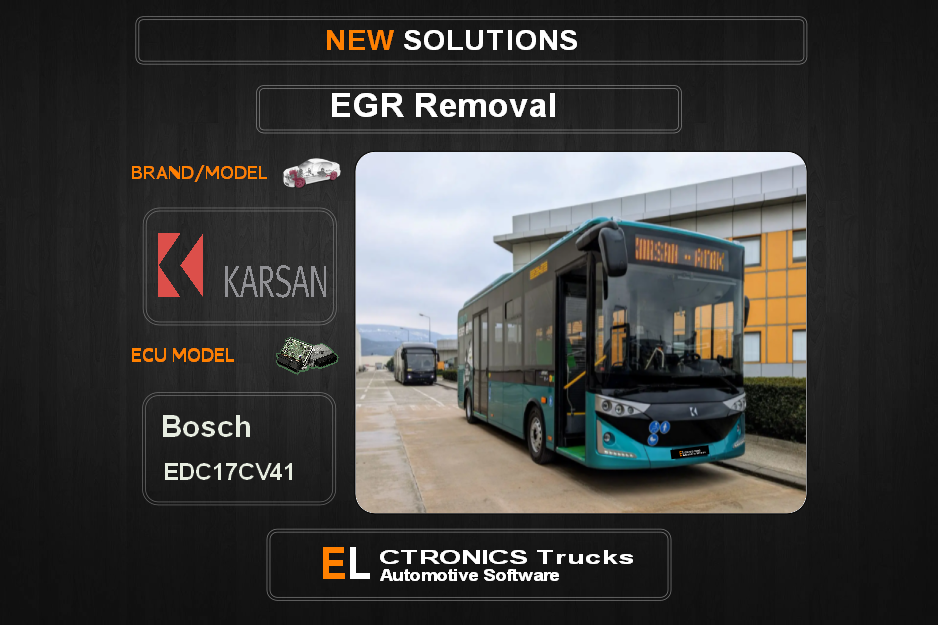 EGR Off Karsan Bosch EDC17CV41 Electronics Trucks Automotive Software