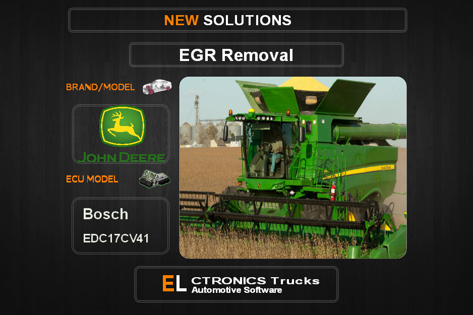 EGR Off John-Deere Bosch EDC17CV41 Electronics Trucks Automotive Software