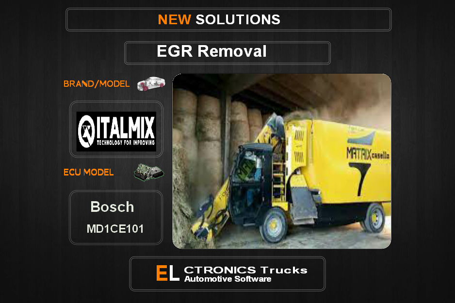 EGR Off Itamix Bosch MD1CE101 Electronics Trucks Automotive Software