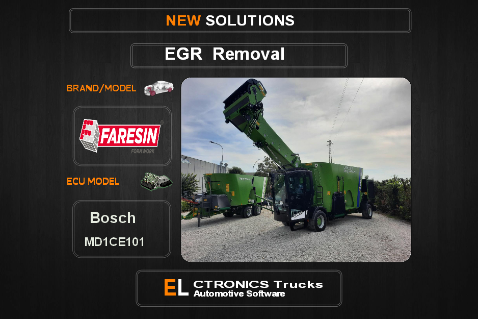 EGR Off Faresin Bosch MD1CE101 Electronics Trucks Automotive Software