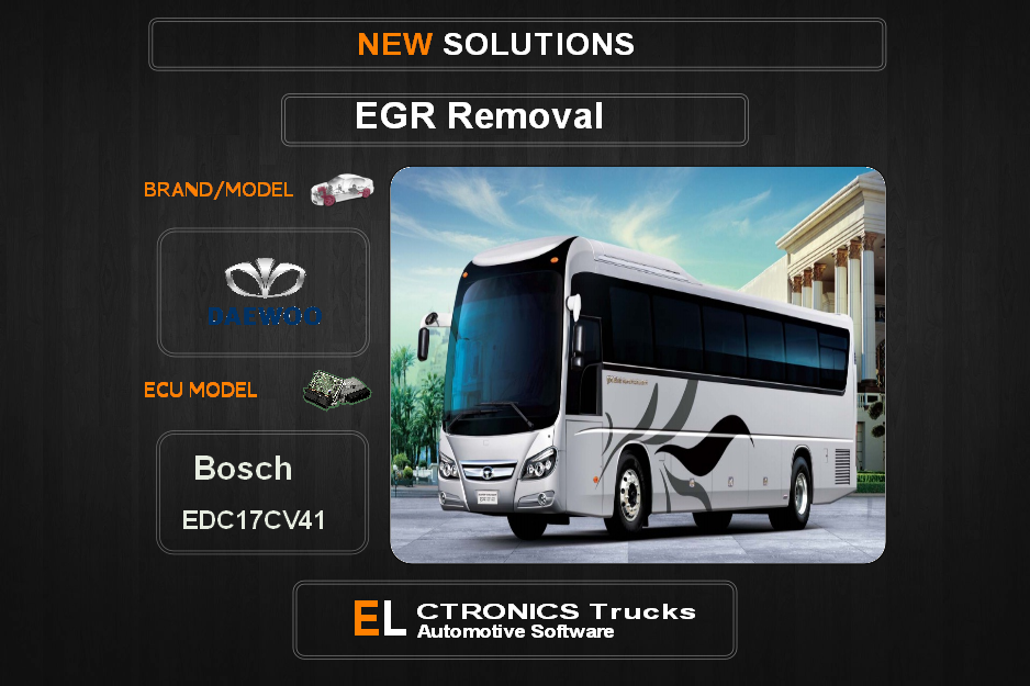 EGR Off Daewoo Bosch EDC17CV41 Electronics Trucks Automotive Software
