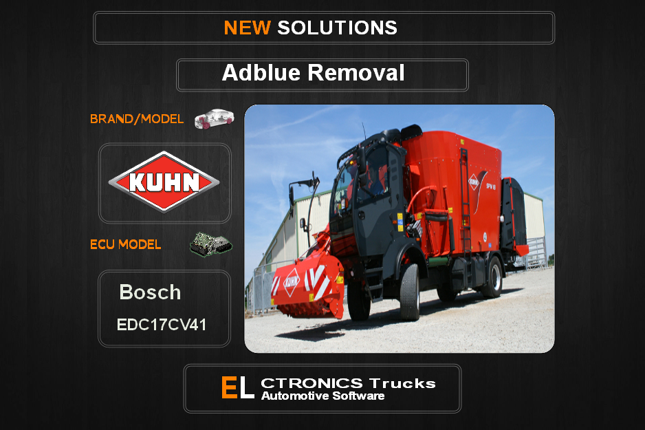 AdBlue OFF Kuhn Bosch EDC17CV41 Electronics Trucks Automotive Software
