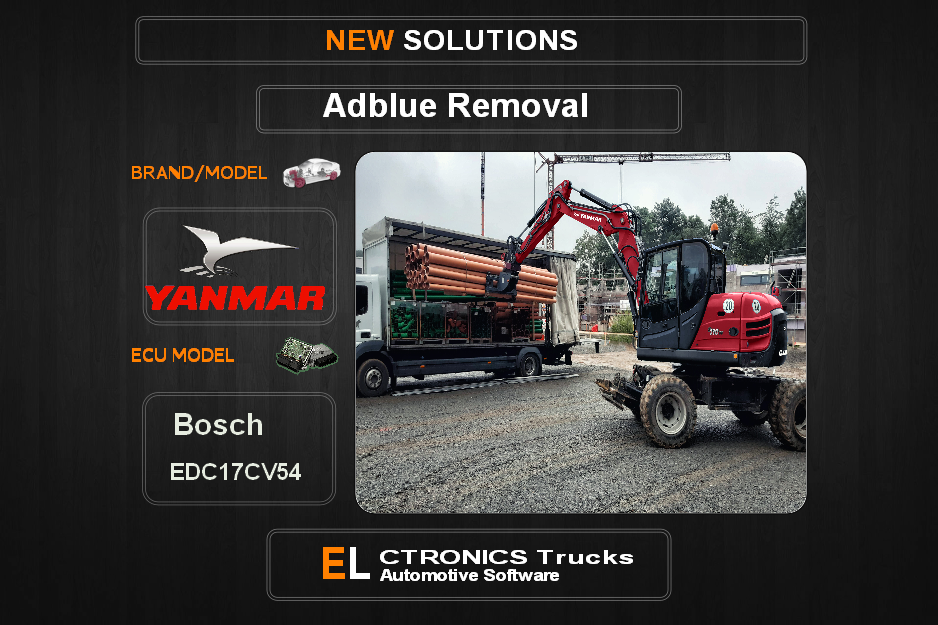 AdBlue OFF Yanmar Bosch EDC17CV54 Electronics Trucks Automotive Software