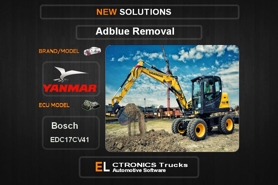 AdBlue OFF Yanmar Bosch EDC17CV41 Electronics Trucks Automotive Software