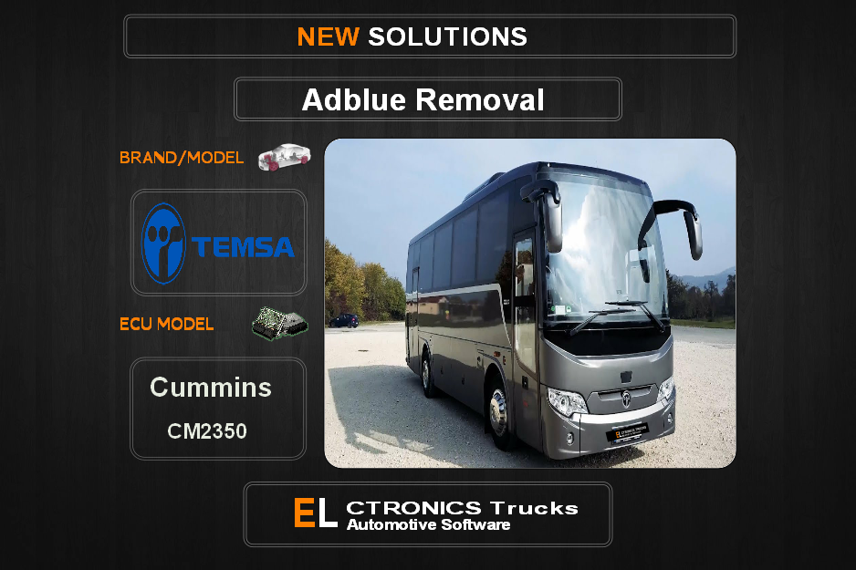 AdBlue OFF Temsa Cummins CM2350 Electronics Trucks Automotive Software