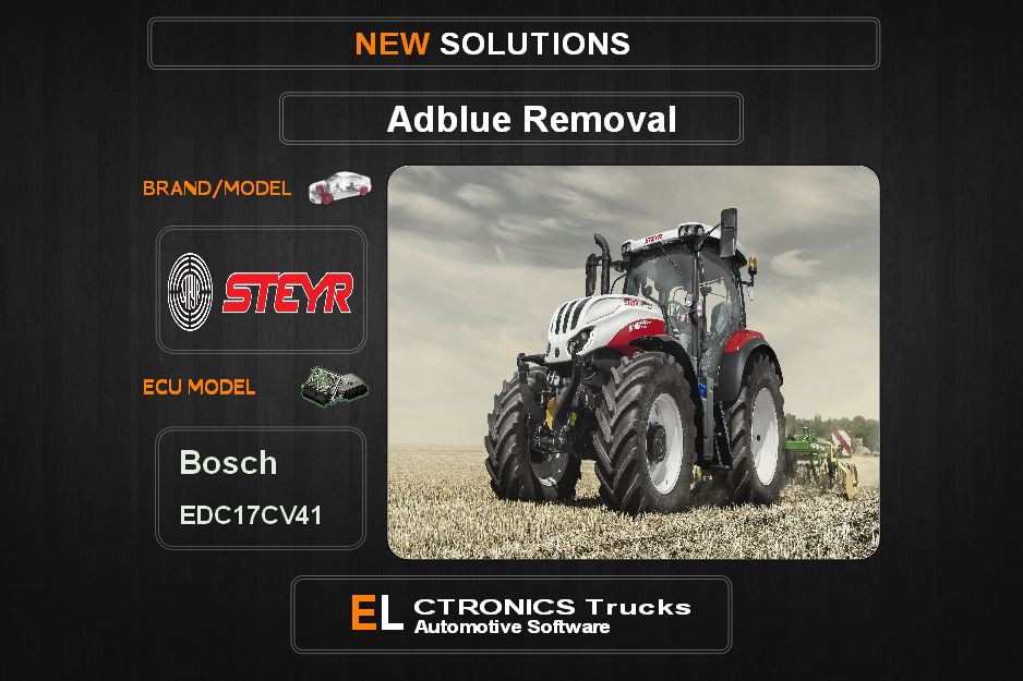 AdBlue OFF Steyr Bosch EDC17CV41 Electronics Trucks Automotive Software