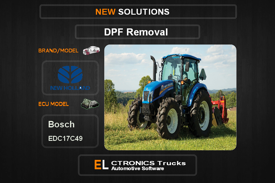 DPF Off New Holland Bosch EDC17C49 Electronics Trucks Automotive Software