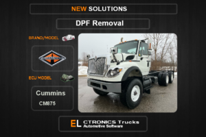 DPF Off International Cummins CM875 Electronics Trucks Automotive Software