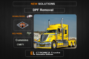 DPF Off International Cummins CM871 Electronics Trucks Automotive Software