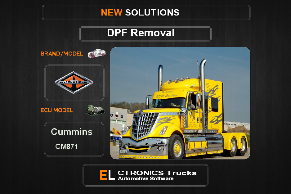 DPF Off International Cummins CM871 Electronics Trucks Automotive Software
