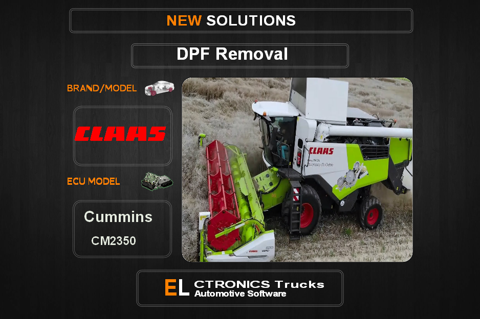 DPF Off Claas Cummins CM2350 Electronics Trucks Automotive Software