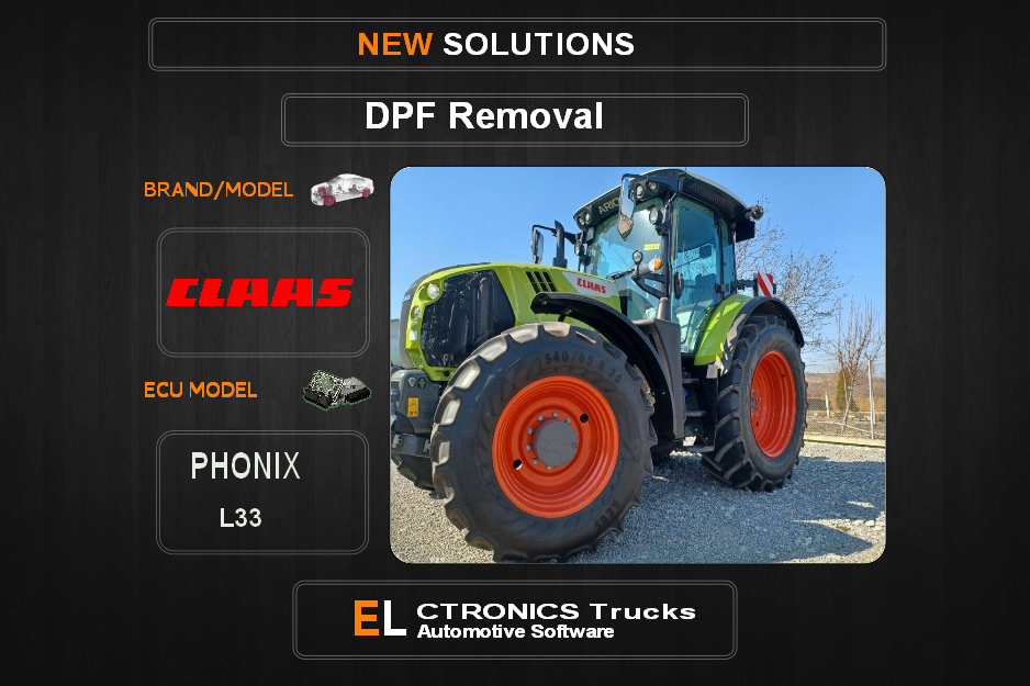 DPF Off Claas Phonix L33 Electronics Trucks Automotive Software