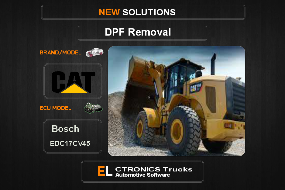 DPF Off Caterpillar Bosch EDC17CV45 Electronics Trucks Automotive Software