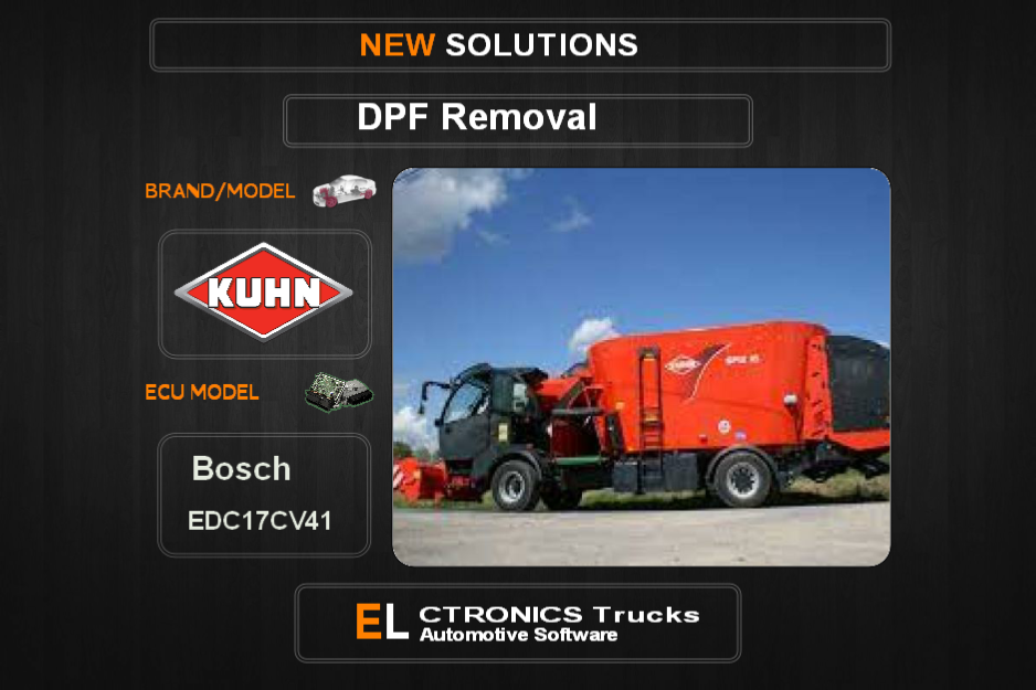 DPF Off Kuhn Bosch EDC17CV41 Electronics Trucks Automotive Software