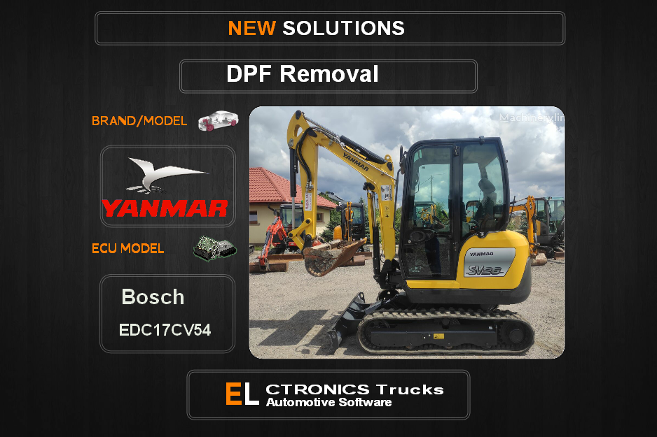 DPF Off Yanmar Bosch EDC17CV54 Electronics Trucks Automotive Software