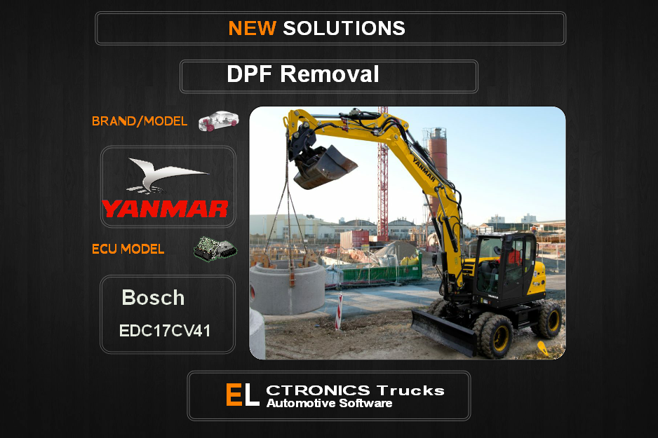 DPF Off Yanmar Bosch EDC17CV41 Electronics Trucks Automotive Software