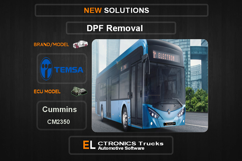 DPF Off Temsa Cummins CM2350 Electronics Trucks Automotive Software