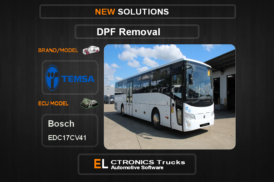 DPF Off Temsa Bosch EDC17CV41 Electronics Trucks Automotive Software