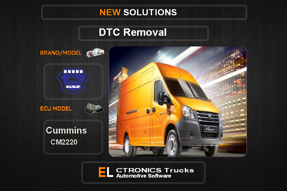 DTC OFF Gaz Cummins CM2220 Electronics Trucks Automotive software
