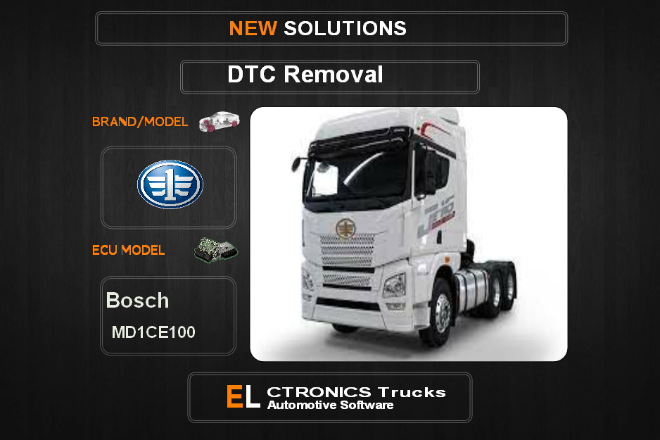 DTC OFF Faw Bosch MD1CE100 Electronics Trucks Automotive software