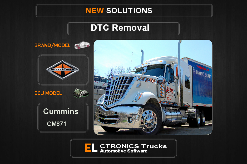 DTC OFF International Cummins CM871 Electronics Trucks Automotive software