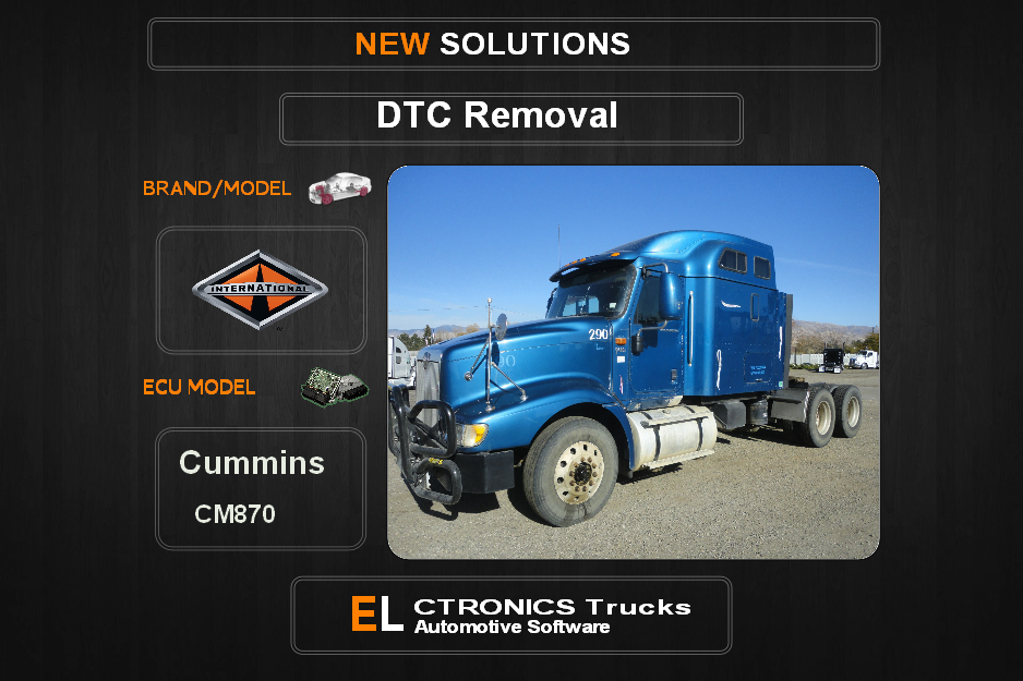 DTC OFF International Cummins CM870 Electronics Trucks Automotive software