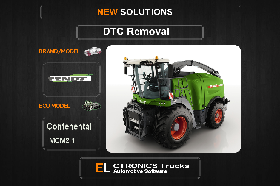 DTC OFF Fendt Continental MCM2.1 Electronics Trucks Automotive software