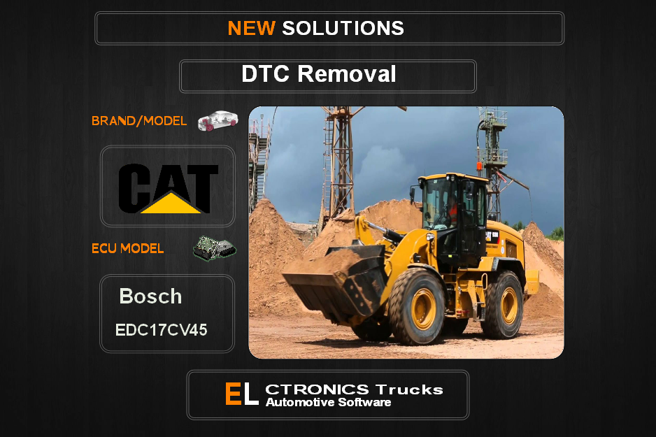 DTC OFF Caterpillar Bosch EDC17CV45 Electronics Trucks Automotive software
