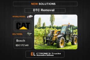 DTC OFF Caterpillar Bosch EDC17CV49 Electronics Trucks Automotive software