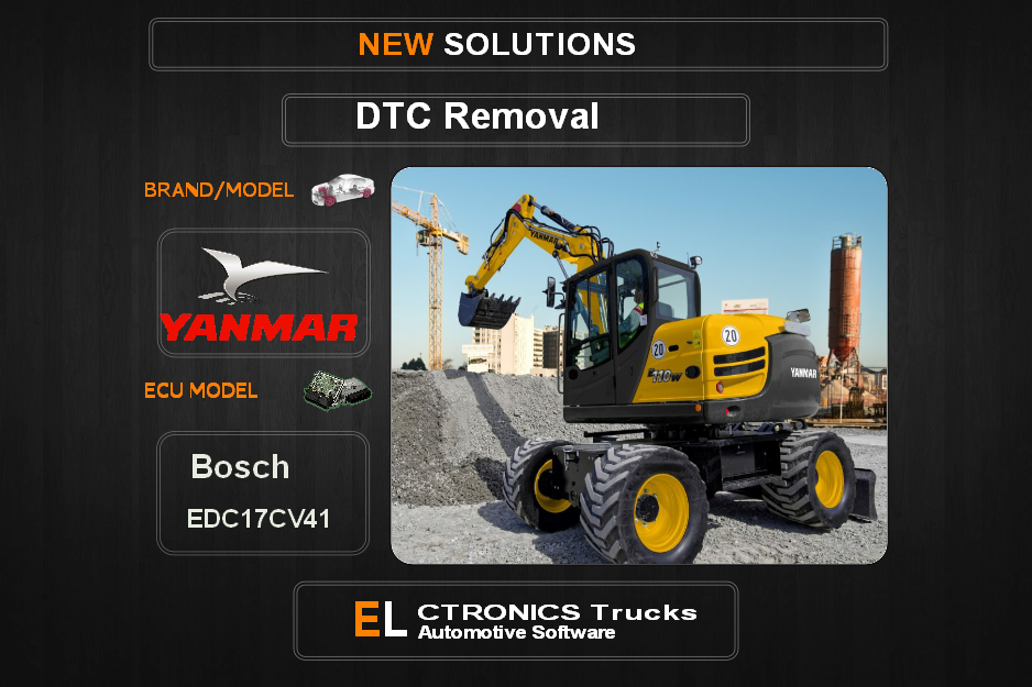 DTC OFF Yanmar Bosch EDC17CV41 Electronics Trucks Automotive software