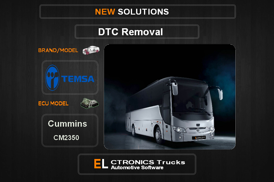 DTC OFF Temsa Cummins CM2350 Electronics Trucks Automotive software
