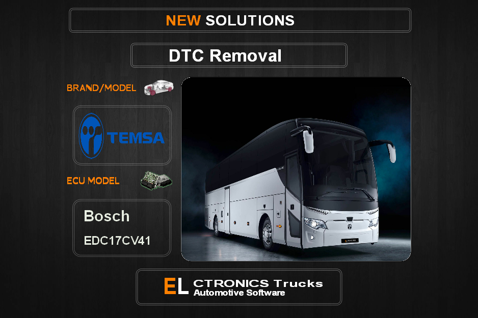 DTC OFF Temsa Bosch EDC17CV41 Electronics Trucks Automotive software