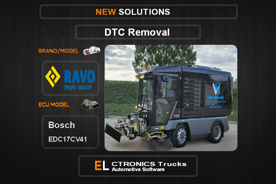 DTC OFF Ravo Bosch EDC17CV41 Electronics Trucks Automotive software