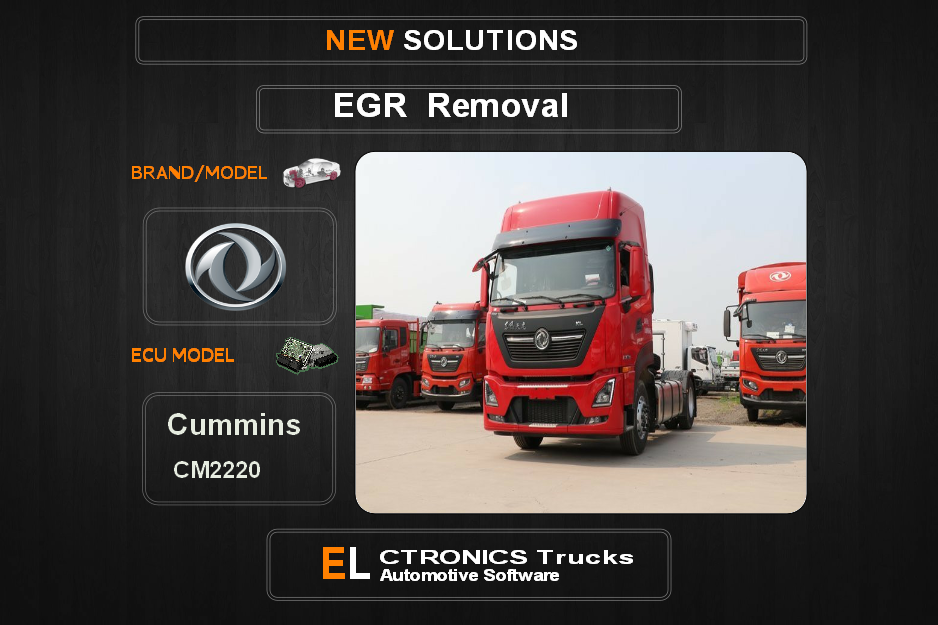 EGR Off Dongfeng Cummins CM2220 Electronics Trucks Automotive Software