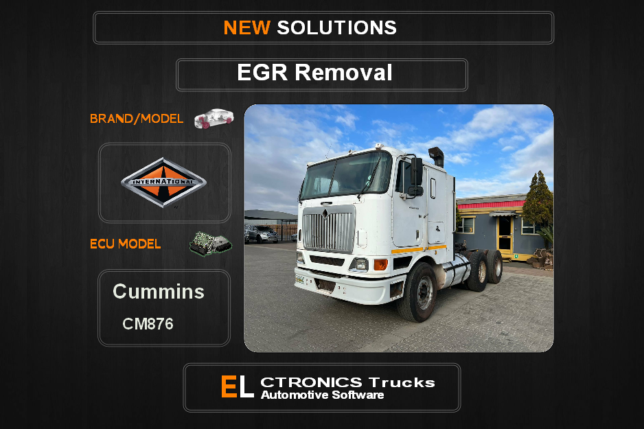 EGR Off International Cummins CM876 Electronics Trucks Automotive Software