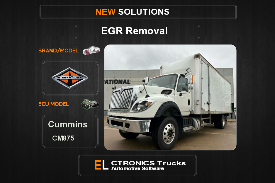 EGR Off International Cummins CM875 Electronics Trucks Automotive Software