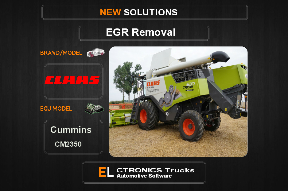 EGR Off Claas Cummins CM2350 Electronics Trucks Automotive Software