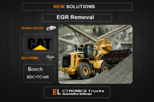 EGR Off Caterpillar Bosch EDC17CV45 Electronics Trucks Automotive Software